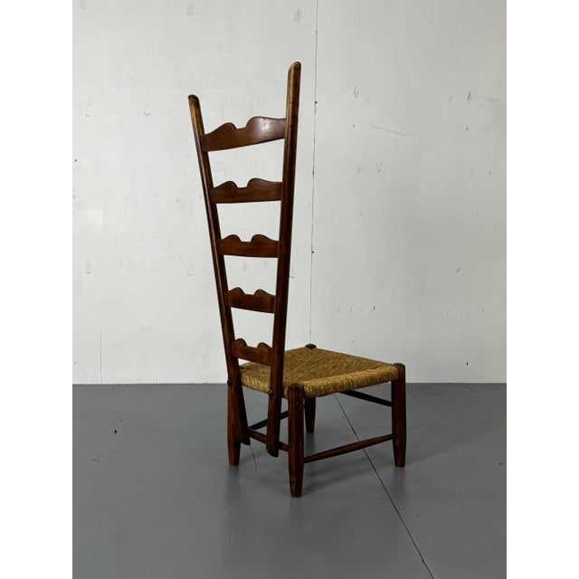 1930s Highback Side Fireside Chair by Gio Ponti for Casa E Giardino, Italy, 1939 For Sale - Image 5 of 17