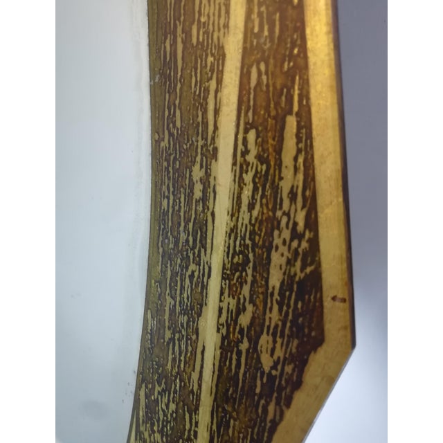 Vintage Painted Wood-Effect Mirror, Italy, 1950s For Sale - Image 12 of 16