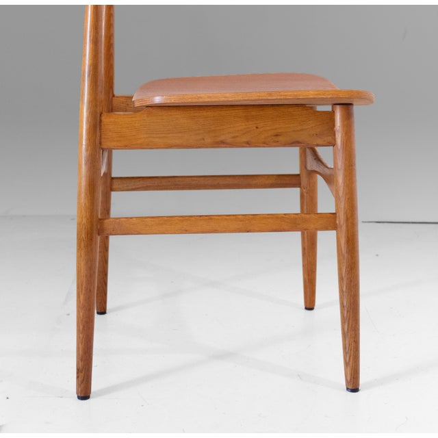 Brown Scandinavian Wood Dining Chairs in the the style of Hans J. Wegner, 1960s, Set of 4 For Sale - Image 8 of 14