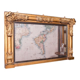 Antique Regency Overmantle Mirror, English, Giltwood, Neoclassical, Circa 1820 For Sale