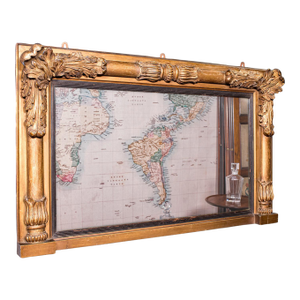 Antique Regency Overmantle Mirror, English, Giltwood, Neoclassical, Circa 1820
