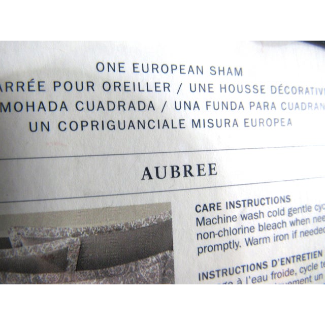 Ralph Lauren Ralph Lauren Square European Sham Linen Aubree Tipton For Sale - Image 4 of 12