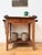 An early 20th century beech wood washstand with double towel rails. Warm and rustic English design. Dimensions : Height -...