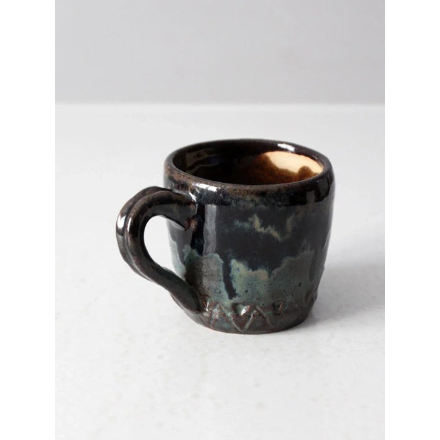 2010s Vintage Studio Pottery Mug For Sale - Image 5 of 9