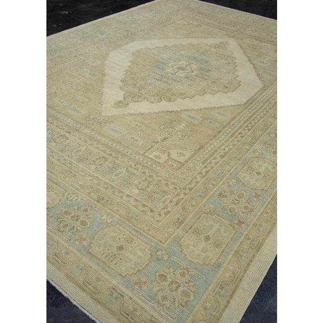 Turkish Turkish Oushak Rug 9'3" x 13' For Sale - Image 3 of 7