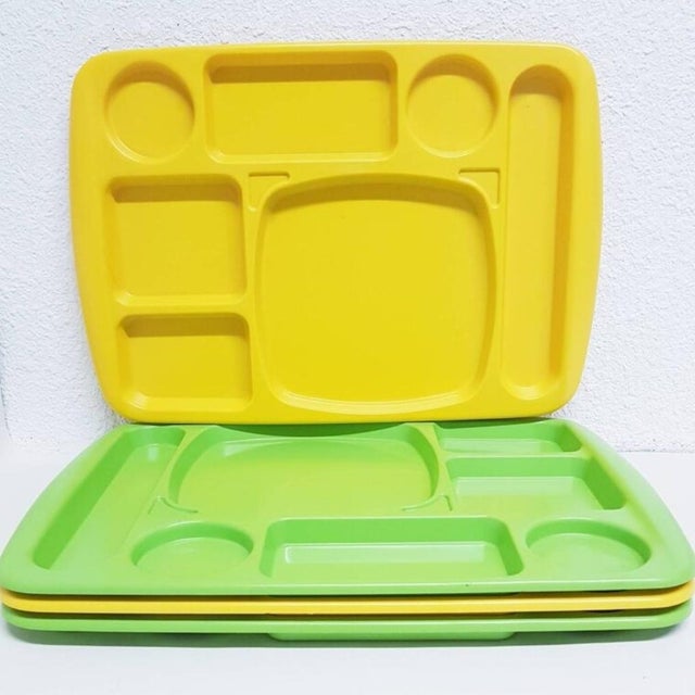 Space Age TV Dinner Trays by Bismuth, Paris, 1970s, Set of 4 For Sale - Image 16 of 16
