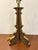 Contemporary Currey & Co Wood & Brass Lamp. For Sale - Image 3 of 4