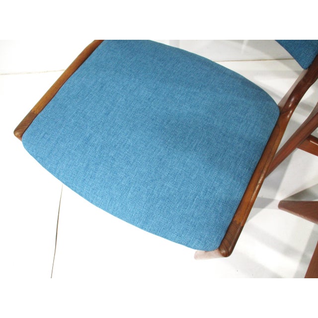 Erik Buch Teak Upholstered Dining Chairs Model 89 Denmark For Sale - Image 11 of 13