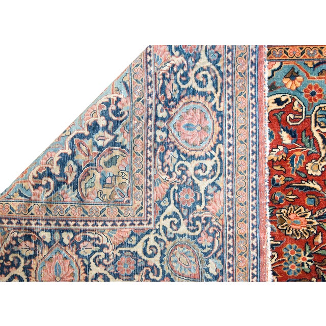 Early 20th Century Persian Kashan Rug For Sale - Image 15 of 16