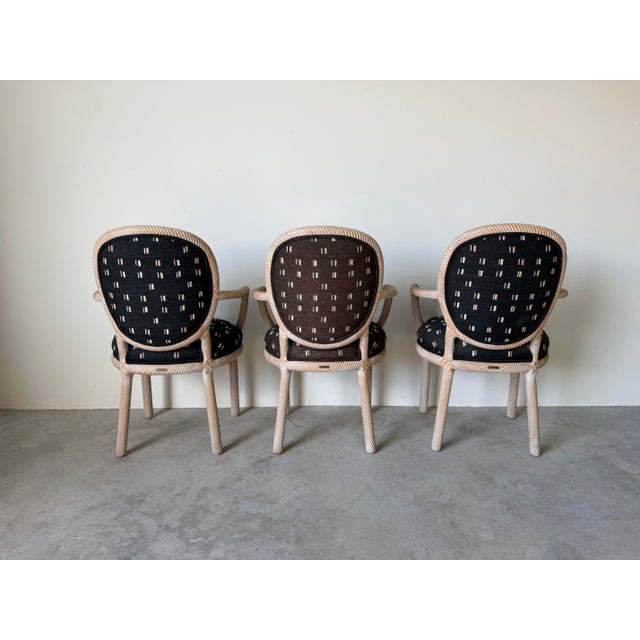 1970’s Italian Marcello Mioni Carved Wood Dining Chairs – Set of 6 For Sale - Image 9 of 12