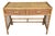 1970s Coastal Rattan Vanity and Writing Desk With Two Storage Drawers For Sale