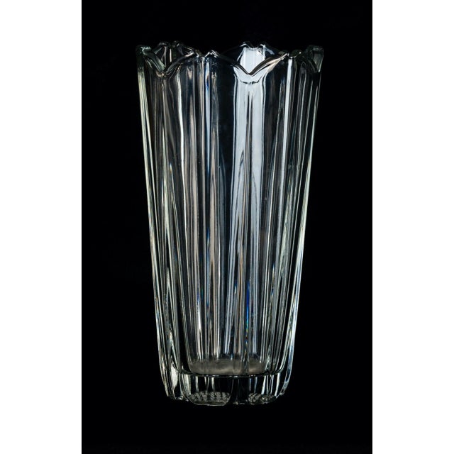 Glass Flower Vase, Italy, 1970s For Sale - Image 4 of 5