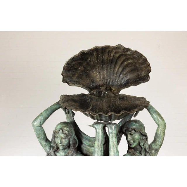 Bronze Greco Roman Inspired Three Nymph Fountain For Sale - Image 11 of 18