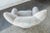 Cream Danish 1940s Large Lounge Chair in Wool Fabric Fritz Hansen Style For Sale - Image 8 of 9
