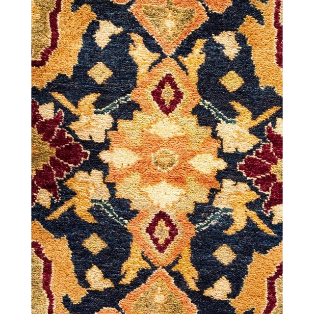 Traditional Mogul, One-of-a-Kind Hand-Knotted Area Rug in Blue, 9' 1" x 11' 7" For Sale - Image 3 of 8