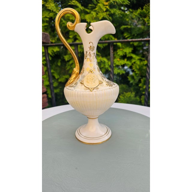 Porcelain Pitcher by G. Gallichani, Italy, 1950s For Sale - Image 11 of 11