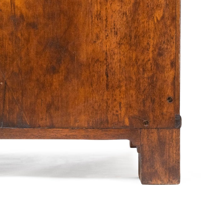 Windsor Walnut Bow Front Chest of Drawers by Jonathan Charles Fine Furniture For Sale In New York - Image 6 of 11