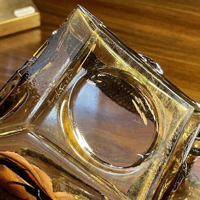 Smoked Brutalist Glassware Set by Timo Sarpaneva for Oy Kumela Ltd, 1972, Set of 12 For Sale - Image 12 of 14