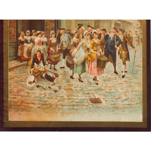Date: 1892 Size: 9 x 12.25 in. Artist: Alonso Perez This original hand-colored lithograph showcases a classic scene of...