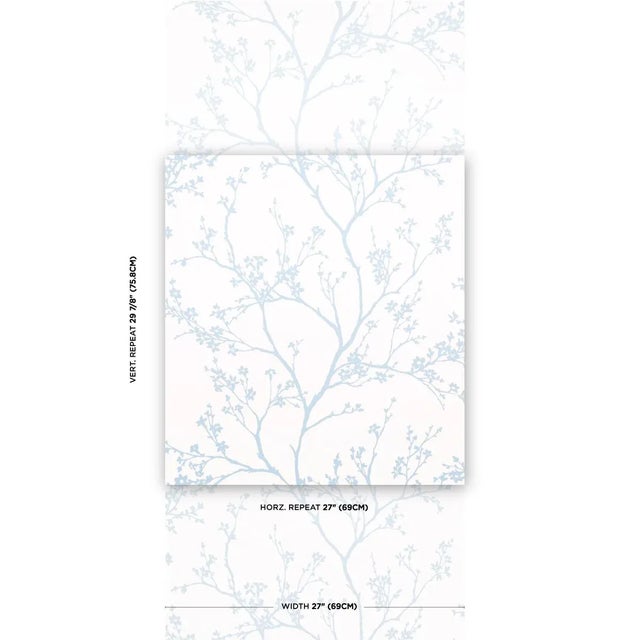 Twiggy is a delicate yet graphic wallcovering that brings the outdoors in, with beautiful flowering branches silhouetted...