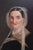 Early 19th Century American Folk Art School Portrait of a Lady Holding Glasses For Sale - Image 4 of 5