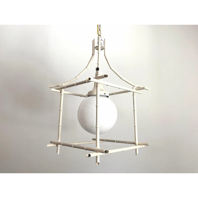 Italian 1960s Italian Bamboo Pagoda Light For Sale - Image 3 of 18