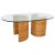 Midcentury Italian Organic Modern Rattan Pedestal Dining Table For Sale - Image 13 of 13
