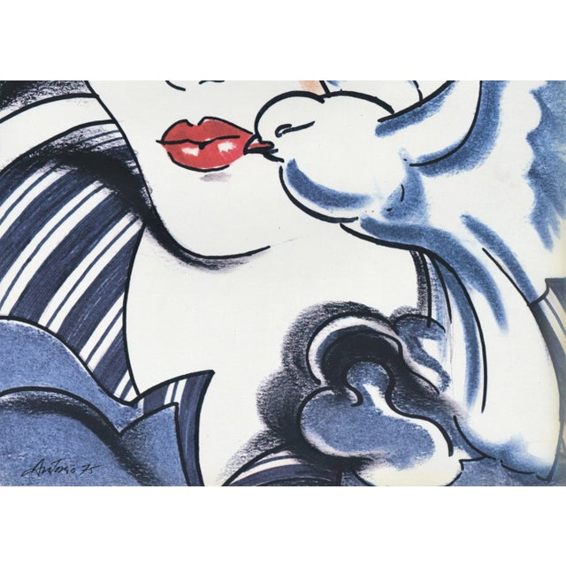 Contemporary 1975 Vintage Print-Beauty Products, Accessories by Antonio Lopez For Sale - Image 3 of 4