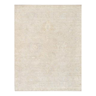 Pasargad Home Oushak Beige Wool Area Rug- 9' 3'' X 12' 3'' For Sale