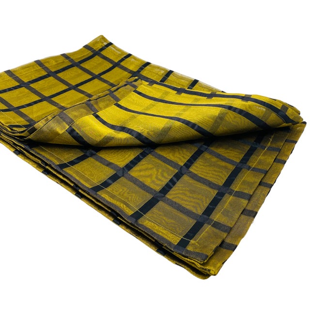Vintage Gold and Black Organza Placemats a Set of 10 For Sale In Tampa - Image 6 of 11