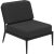 Nature black central modular sofa by mowee dimensions: d83 x w68 x h81 cm (seat height 42 cm). Material: aluminum and...
