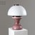 Pink and White Table Lamp, 1970s For Sale - Image 3 of 9
