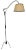 Wrought Iron Floor Lamp by Jean Royère, 1940s For Sale
