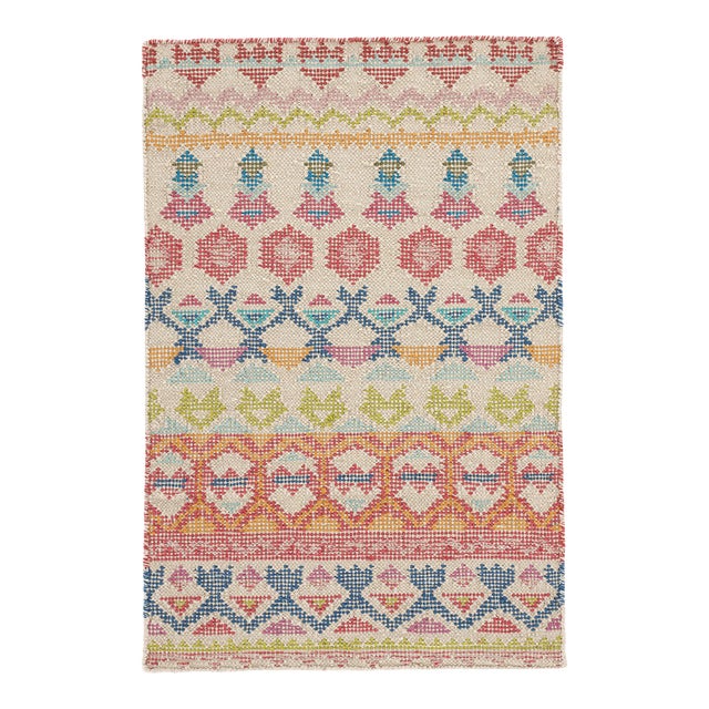 Dash & Albert by Annie Selke Stony Brook Multi Loom Knotted Cotton Rug, 3' x 5' For Sale