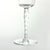 Glass 6 Vintage Etched Flower Optic Wine, Water or All Purpose Glasses For Sale - Image 7 of 7