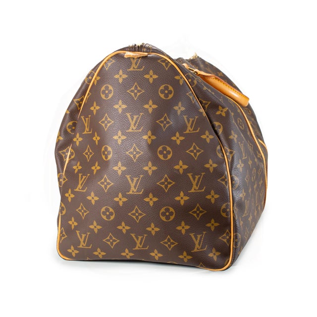 Early 21st Century Louis Vuitton Keepall 55 Monogram Leather Top Handle Travel Bag For Sale - Image 5 of 11