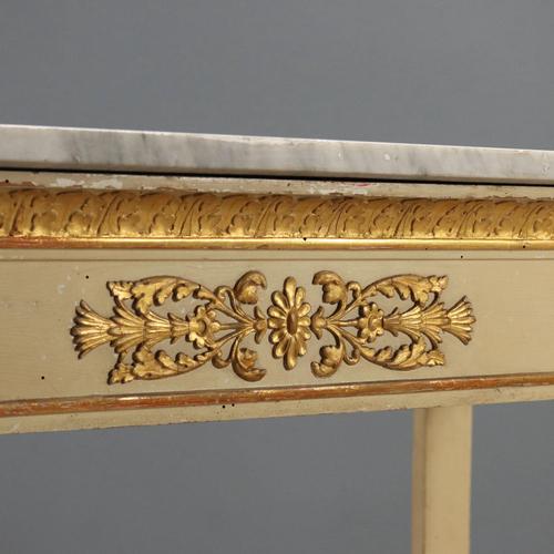Restoration Console in Lacquered and Gilded Walnut For Sale - Image 6 of 11