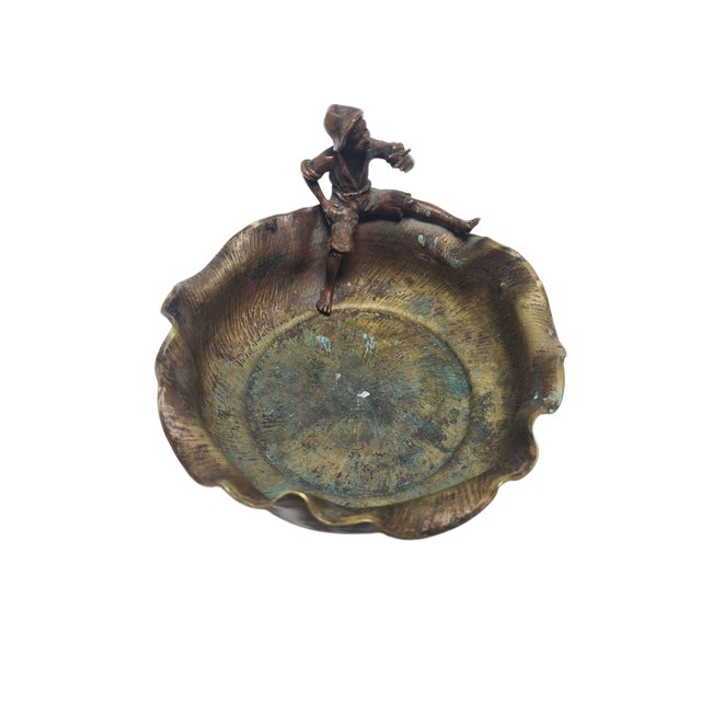 Art Nouveau Bronze Figurative Cigar Ashtray, Former Austro-Hungarian Empire, 1900s For Sale - Image 10 of 15