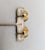 1980s Vintage 1980s Signed Les Bernard Goldtone Faux-Pearl Flower Clip Earrings-2 Pieces For Sale - Image 5 of 8