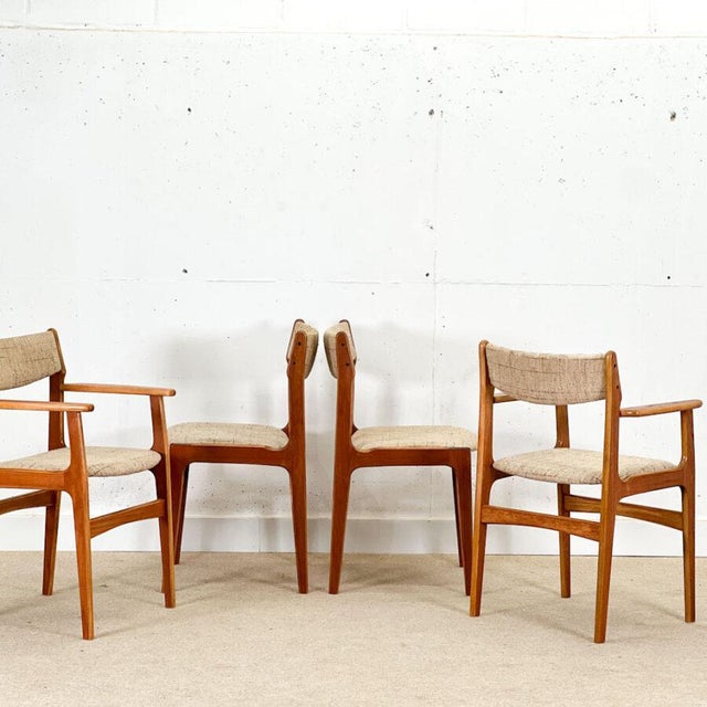 Vintage Dining Chairs by Erik Buch, Set of 4 For Sale - Image 4 of 14