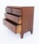 An elegant Regency mahogany chest of drawers, standing on shaped bracket feet and featuring a practical arrangement of two...