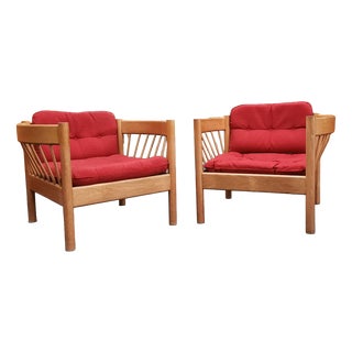 Mid-Century Danish Armchairs by Jørgen Bækmark, 1960s, Set of 2 For Sale