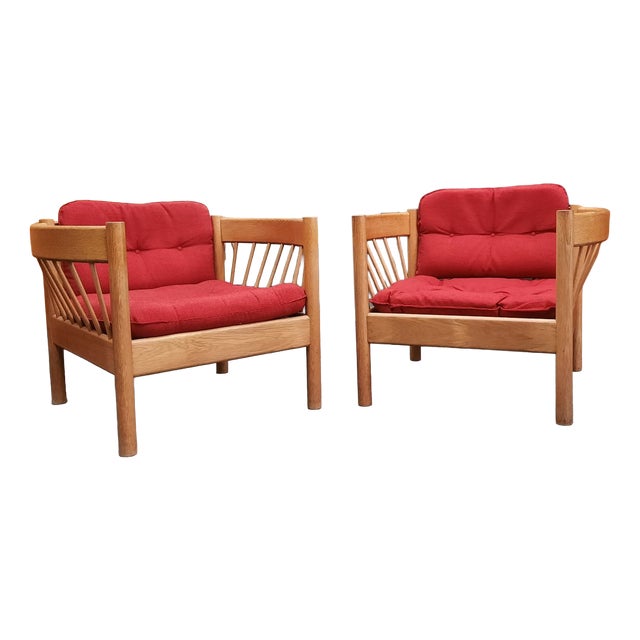 Mid-Century Danish Armchairs by Jørgen Bækmark, 1960s, Set of 2 For Sale