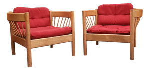 Mid-Century Danish Armchairs by Jørgen Bækmark, 1960s, Set of 2