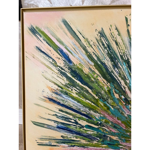 Palm Frond in Palm Beach, Canvas Art - Designed by Cheryl P. Kohloff For Sale - Image 4 of 6