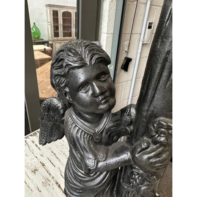 Antique Cast Iron Cross, 1890s For Sale - Image 4 of 5