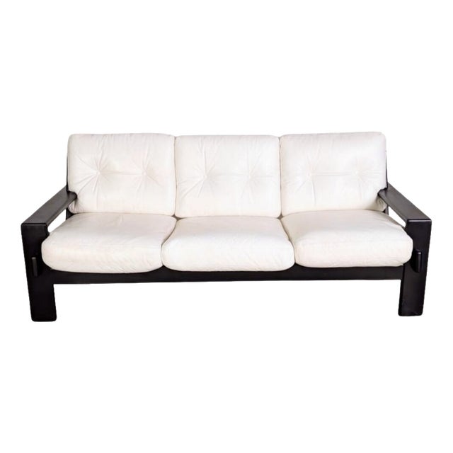 Three-Seater Sofa in Leather from Asko Finland For Sale