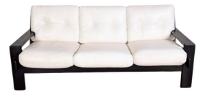 Three-Seater Sofa in Leather from Asko Finland