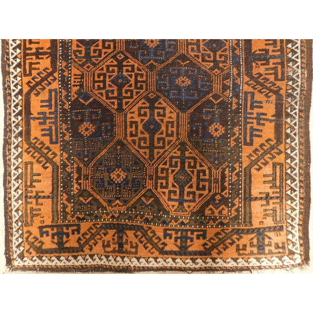Tribal Antique Persian Baluchi Tribal Rug. 3'1"x 5'5" For Sale - Image 3 of 15