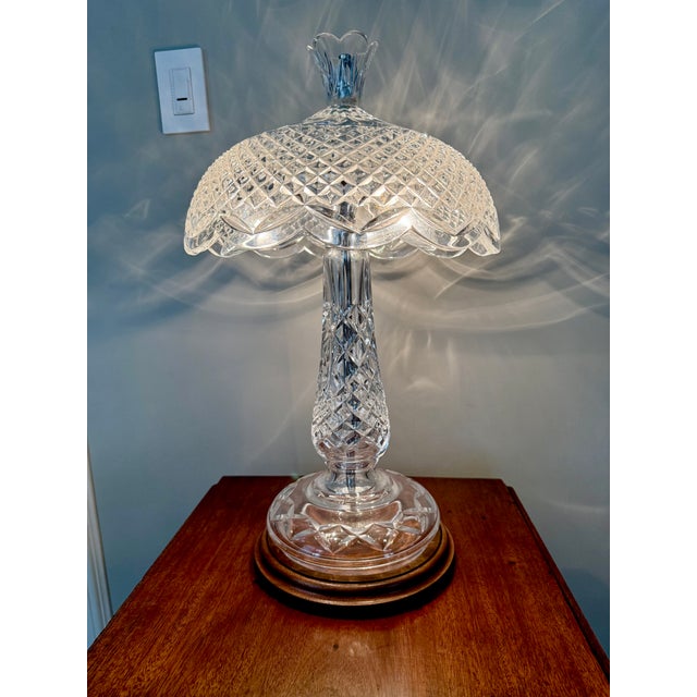 Transparent Late 20th Century Waterford Crystal Achill Table Lamp For Sale - Image 8 of 9